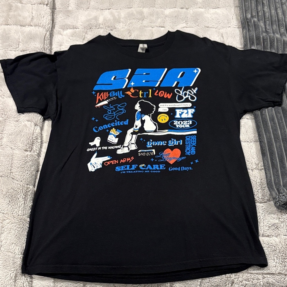 Black SZA Graphic T-Shirt